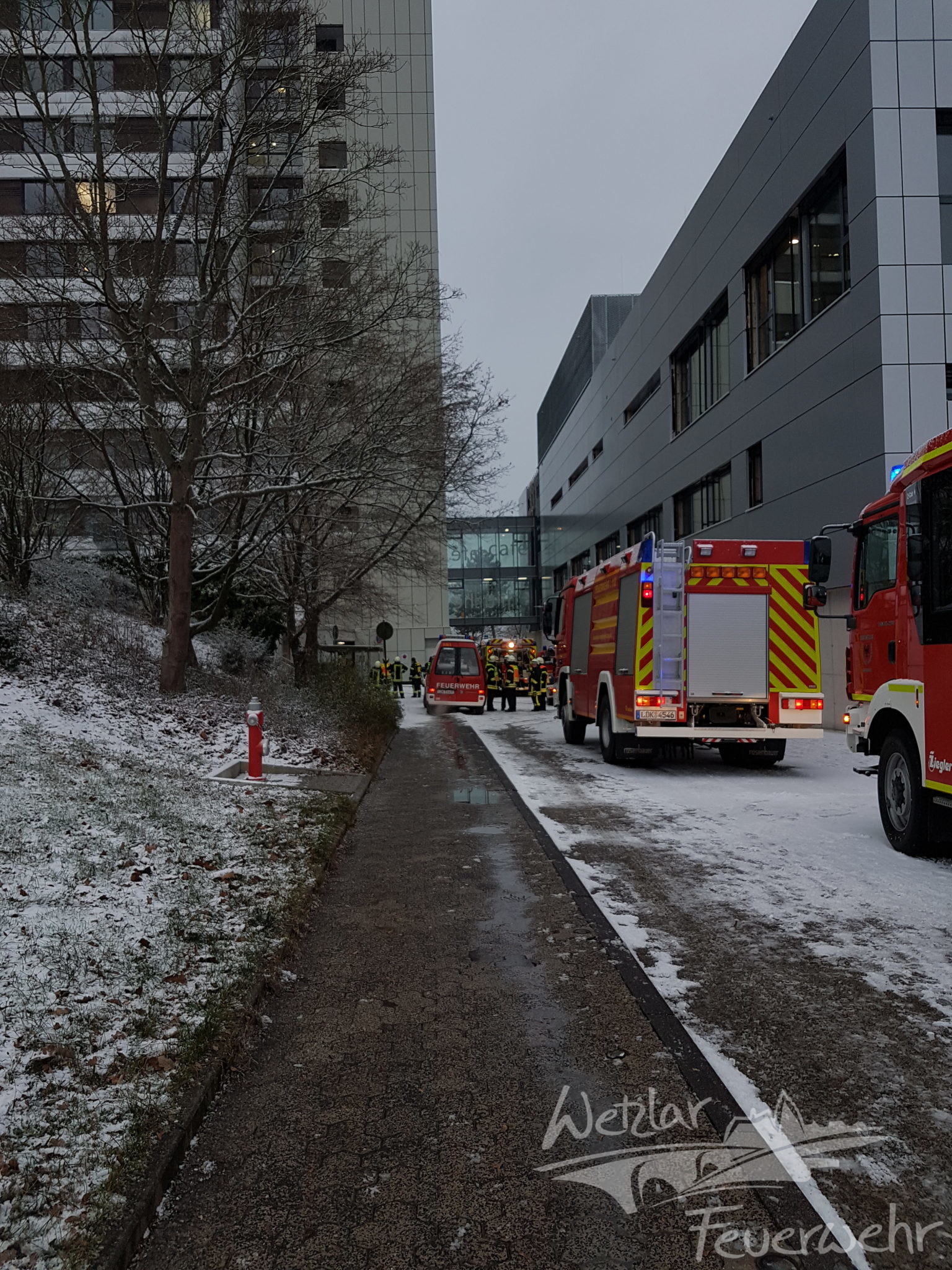 Zimmerbrand im Wetzlarer Klinikum