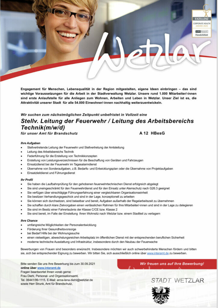 Stellenausschreibung