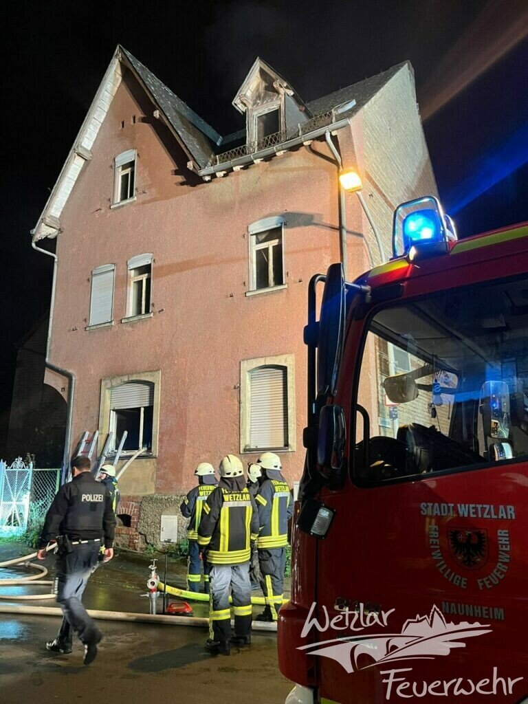 Zimmerbrand in Naunheim