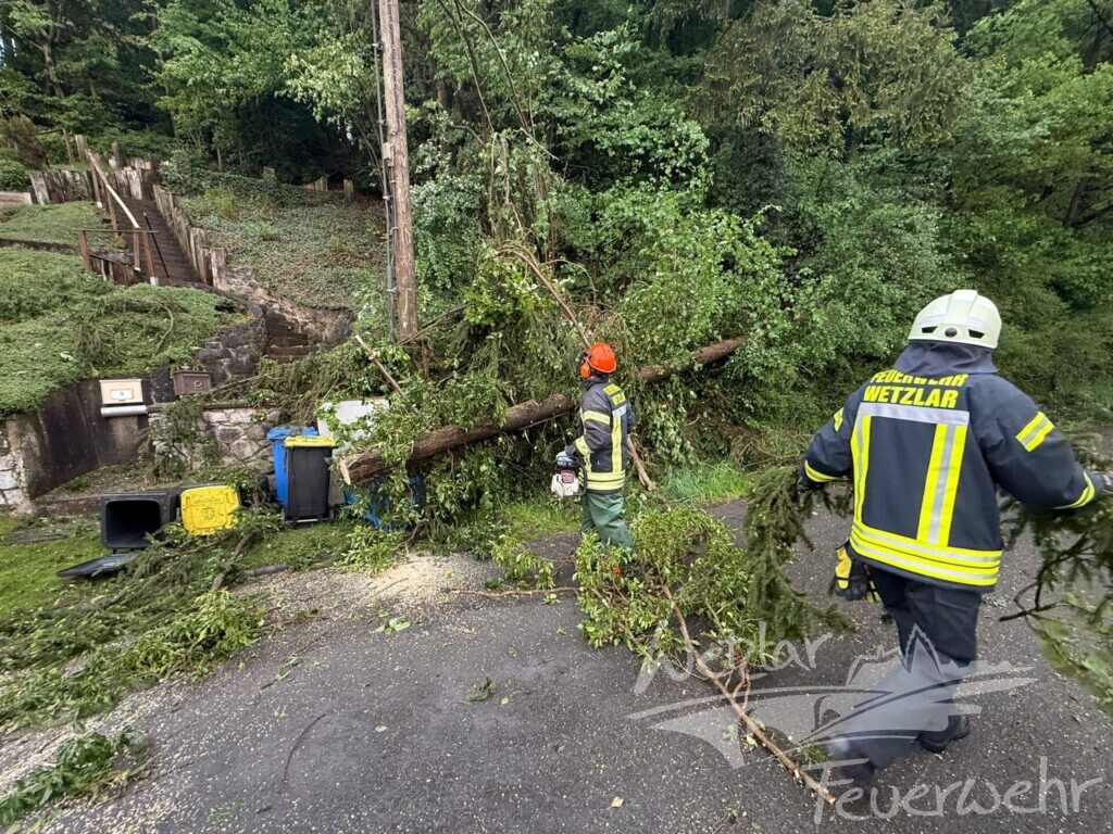 Unwettereinsätze im Stadtgebiet Wetzlar