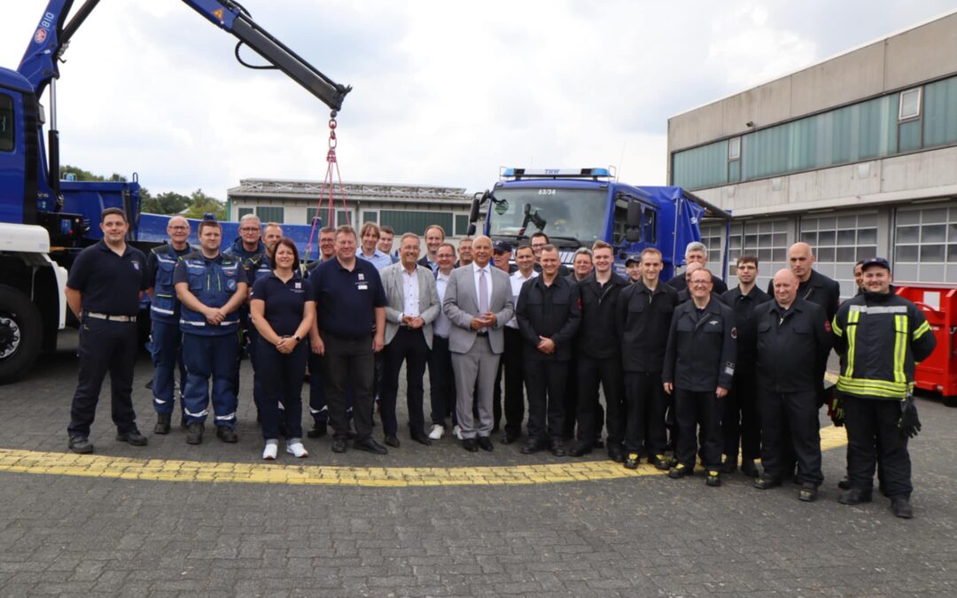 Hessischer Innenminister besucht Katastrophenschutz Zentrallager in Wetzlar