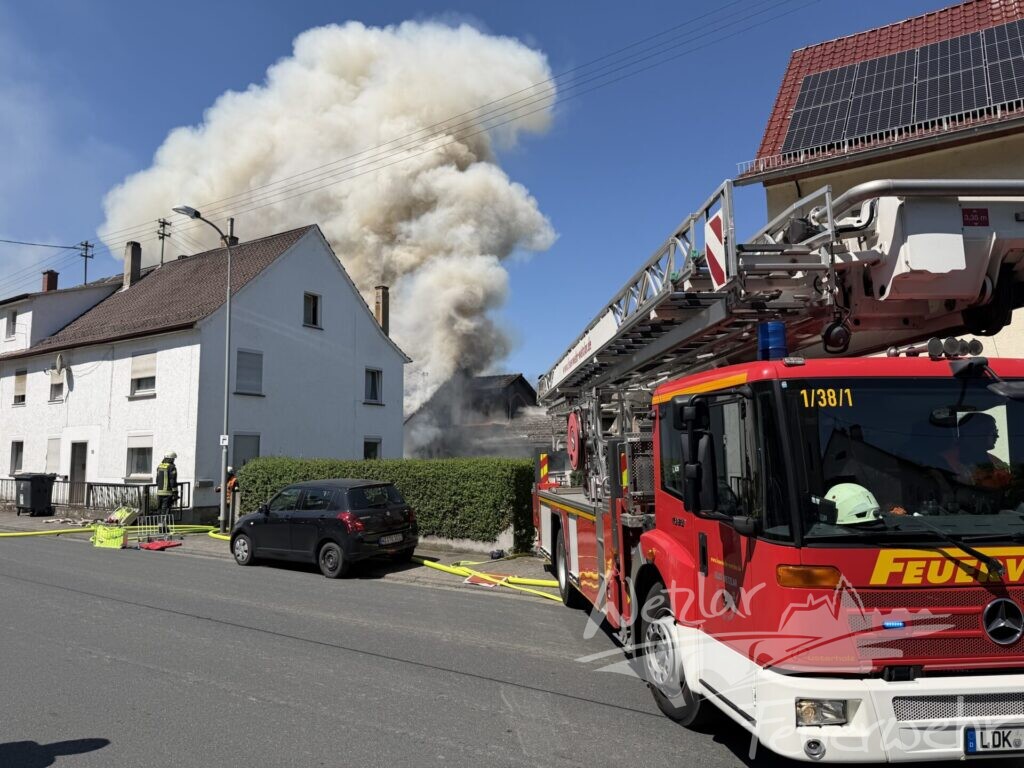 Wohnhaus in Nauborn brennt komplett aus